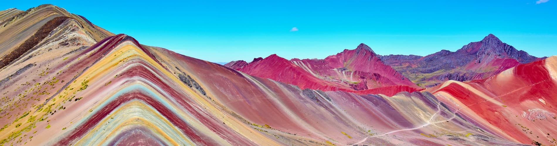 Rainbow mountain banner