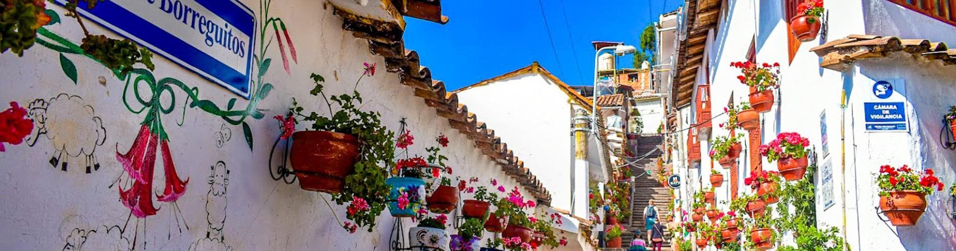 The Calle de los Siete Borreguitos in Cusco